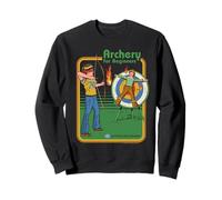 Archery for Beginners Sarcastic Retro Funny Adult Humor Sweatshirt