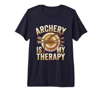 Archery is My Therapy Archer et Archer Amusant T-Shirt Haut de Gamme