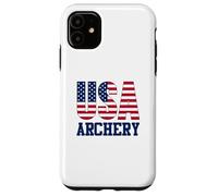 Archery Sports Fan American Flag Coque pour iPhone 11