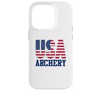 Archery Sports Fan American Flag Coque pour iPhone 14 Pro