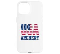 Archery Sports Fan American Flag Coque pour iPhone 15