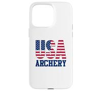 Archery Sports Fan American Flag Coque pour iPhone 15 Pro Max