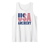 Archery Sports Fan American Flag Débardeur