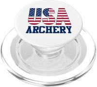 Archery Sports Fan American Flag PopSockets PopGrip pour MagSafe