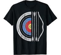 Archery Target Bow and Arrow Archer Retro Vintage Men Women T-Shirt Manches Courtes(3X-Large)