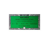 Arches 795057 Bloc Aquarelle Grain Fin Naturel Blanc 300G 15X30CM 20P, Bois, 30 x 15 x 1 cm