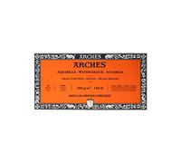 Arches 795082 Bloc Aquarelle Grain TORCHON Natur Blanc 300G 15X30CM 20P, Bois, 30 x 15 x 1 cm