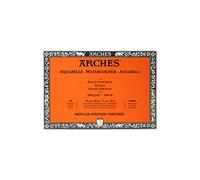 Arches 795083 Bloc Aquarelle Grain TORCHON Natur Blanc 300G 18X26CM 20P, Bois, 26 x 18 x 1 cm