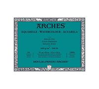 Arches Bloc aquarelle 10 feuilles 640 g grain fin 31 x 41 cm blanc naturel