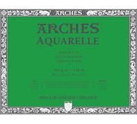 ARCHES Aquarelle - Bloc 20 feuilles 20x26 collé 4 côtés - 300g/m² - grain fin, blanc naturel, 4 bords francs