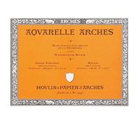 Arches Aquarelle Bloc 20 Feuilles 300 g Grain Torchon 23 x 31 cm Blanc Naturel
