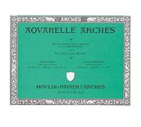 Arches Aquarelle Bloc 20 Feuilles 300g/m² Grain Fin 18 x 26 cm Blanc Naturel