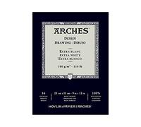 Arches Bloc dessin 23 x 31 cm 180 g 16 Pages Extra Blanc