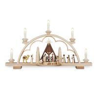 Arches Naissance de Christ + Crèche Nature Elek. Bel. ( Lxbxh ): 57x11x32cm Neuf