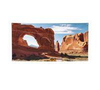 Arches National Park Entrée Bannière Imprimée Drapeau Intérieur Extérieur Bannières et Panneaux de Fête Poster Personnalisé Toile de Fond Photo Toile de Fond pour Business Graduation Mariage Événement