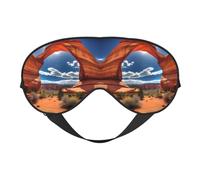 Arches National Park Masque de sommeil standard, 100 % soie de mûrier naturelle avec couvre-yeux ultra doux pour dormir, voyage, sieste