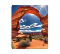 Arches National Park Tapis de souris imprimé standard, tapis de souris rectangulaire avec base antidérapante, tapis de souris de jeu d'ordinateur, 25,4 x 30,5 cm