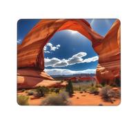 Arches National Park Tapis de souris imprimé standard, tapis de souris rectangulaire pour ordinateur, tapis de souris antidérapant 25,4 x 30,5 cm, 20,9 x 24,1 cm