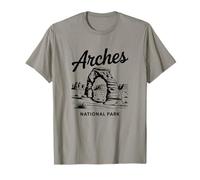 Arches National Park Vintage Nature Randonnée Extérieur USA T-Shirt