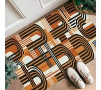 Arches - Tapis de couloir moderne avec lignes géométriques - Tapis en éponge à poils courts - Résistant à la décoloration - Pour cuisine, couloir, buanderie, entrée, décoration - 0,6 x 0,9 m