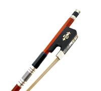 Archet de contrebasse 3/4 en bois de brésil, grenouille en ébène, crin de cheval naturel pour débutant