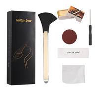 Archet de Guitare, 2-en-1 Crin Cheval Alliage d'Aluminium Archet de Guitare avec Colophane Papierverre Chiffon Outils Amusants pour Jouer d'Un Instrument Créer des Sons Violon et Violoncelle