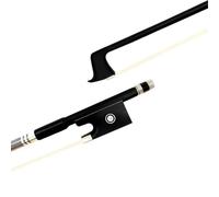 Archet de violon 1/4 en fibre de carbone et crin de cheval en ébène(4/4 bk)