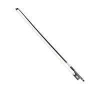 Archet De Violon 4/4 Composite En Fibre De Carbone Et Queue De Cheval Manche En Cuir Argenté Accessoires(3)