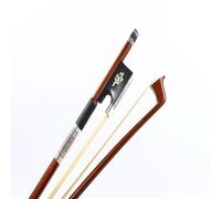 Archet de violon 4/4 en ébène grenouille incrustations de soie crin de cheval droit professionnel