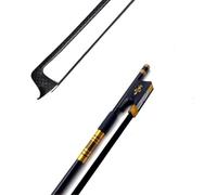 Archet De Violon 4/4 En Fibre De Carbone À Carreaux Noirs 1 Pièce(Model 19)