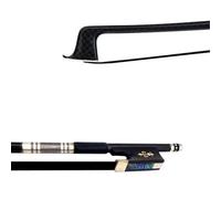 Archet De Violon 4/4 En Fibre De Carbone Avec Grille Lumineuse 1 Pièce Pièces Argentées(3/4)