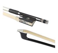 Archet de violon 4/4 en fibre de carbone avec incrustation en forme de grenouille en ébène Bien équilibrée Pièces de violon en crin de cheval naturel