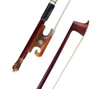 Archet De Violon 4/4 Octogonal En Crin De Cheval De Mongolie Blanc Poignée En Cuir