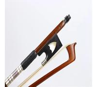 Archet de violon 4/4 pleine grandeur soie noire dorée crin de cheval queue d escargot corne de bœuf grenouille bien équilibrée professionnel