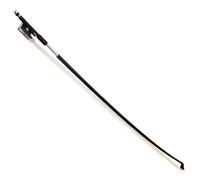 Archet de violon de performance Archet de violon 4/4 3/4 1/2 1/4 1/8 en fibre de carbone noire robuste avec embouts en ébène(3/4)