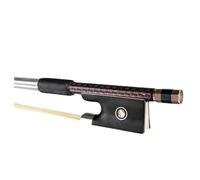 Archet de violon de performance Archet de violon 4/4 en soie rouge tressée fibre de carbone grenouille en ébène excellent équilibre