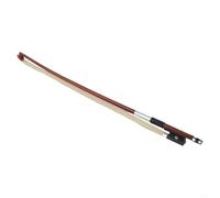 Archet de violon en bois de santal rouge, avec crin de cheval blanc, pour violons de taille 1/4 1/8 1/10, design d'arche droite, pour la pratique des débutants et un jeu fluide (1/8)