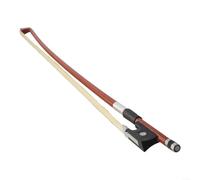 Archet de violon en bois de santal rouge, avec crin de cheval blanc, pour violons de taille 1/4 1/8 1/10, design d'arche droite, pour la pratique des débutants et un jeu fluide (1/4)