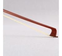 Archet de violon en bois de santal rouge avec crin de cheval blanc pour violons débutants 1/4 1/8 1/10 Poignée plaquée argent conçue pour un son constant (1/4)