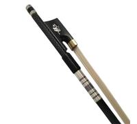 Archet De Violon Pour Pratique Archet De Violon 1 Pièce En Fibre De Carbone Avec Maille 4/4 Queue En Ébène Et Crin D'archet Blanc