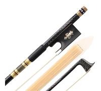 Archet De Violon Pour Pratique Archet De Violon En Bois De Santal Acajou Fibre De Carbone Accessoires Pour Instruments De Musique Octogonaux 1/4(Style 5 3/4)