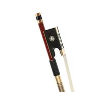 Archet De Violon Pour Pratique Archet De Violon En Bois De Santal Brésilien Et Crin De Cheval 3/4 Accessoires Dorés Ou Argentés(Gold 3/4)