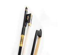 Archet De Violon Pour Pratique Archet De Violon En Fibre De Carbone Noire En Crin De Cheval Taille 1/2