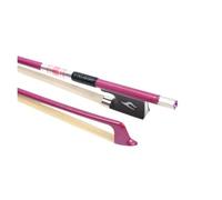 Archet de violon professionnel en Fiber de carbone, accessoires for cheveux en queue de cheval de mongolie intérieure, 4/4(Pink)