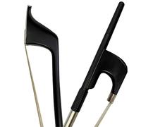 Archets de violon faits à la main Archet de contrebasse en fibre de carbone 1 pièce 3/4 1/2 1/4 1/8 crin de cheval blanc(1/8)