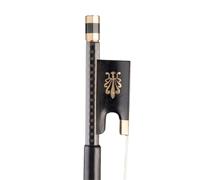 Archets De Violon Pour Débutants Archet de violon en Fiber carbone arbre maille pied ébène crin cheval pour un Excellent équilibre