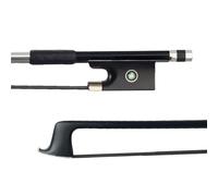 Archets De Violon Pour Débutants Archet De Violon En Fibre Carbone Noir Avec Fil Dargent Double Queue Ébène Fisheye Et Crin Cheval(1-8)