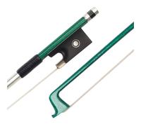 Archets De Violon Pour Débutants Archet De Violon En Fibre Carbone Vert Avec Fil Dargent Cordier Double Fisheye Ébène(1-8)