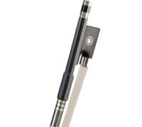 Archets De Violon Pour Débutants Fibre De Carbone Noire Enveloppée Fil Argenté Et Noir Archet Violon En Ébène À Double Œil Recouvert Peau Mouton(1-8)