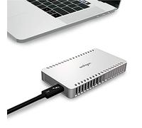 Archgon Disque SSD externe en aluminium certifié Thunderbolt 3 NVMe M.2 SSD portable PCIe avec dissipateur thermique Vitesse max. 1600 Mo/s en écriture 1100 Mo/s Modèle X70 240 Go Argenté